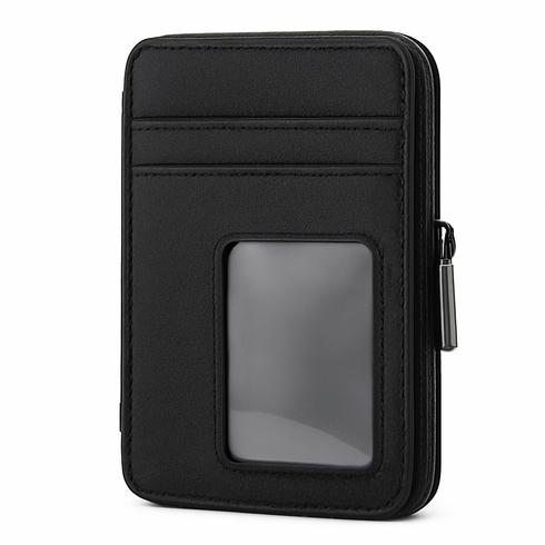 RFID Blocking Travel Passport Wallet with Clear ID Window